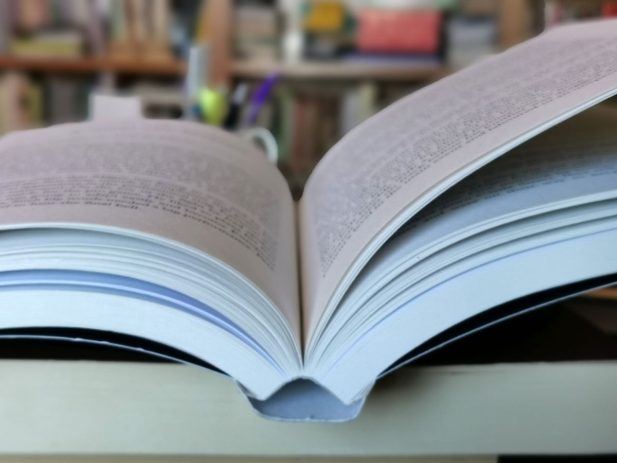 Example of a book bound using ota-bind